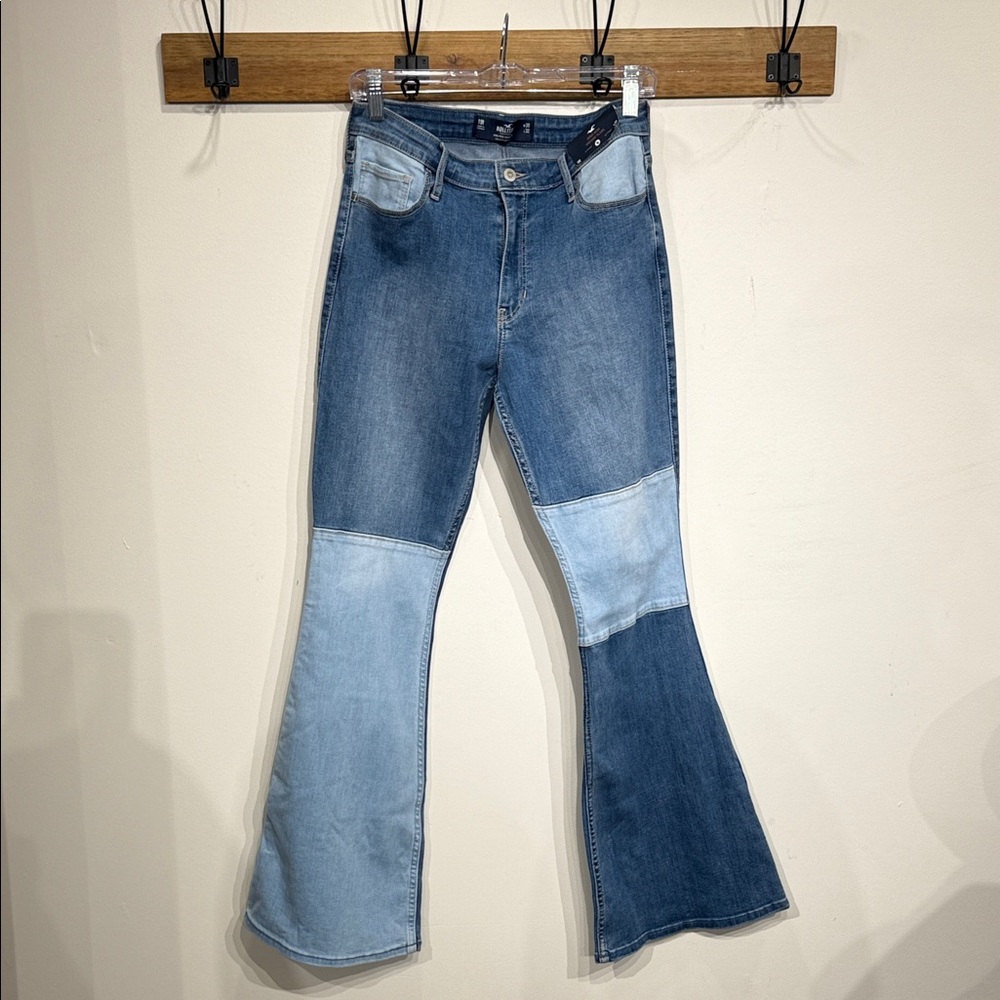 Hollister Two-Tone Flare Jeans